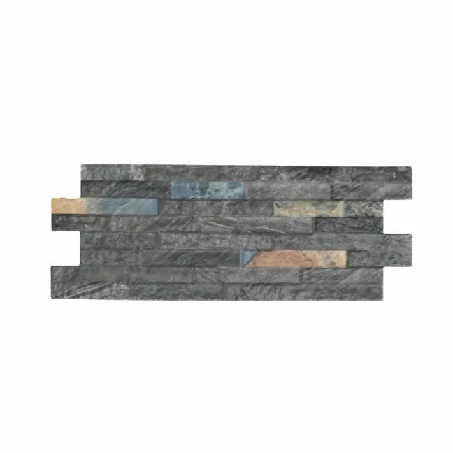 Rio Black Split Face Effect Italian Porcelain Wall Tile