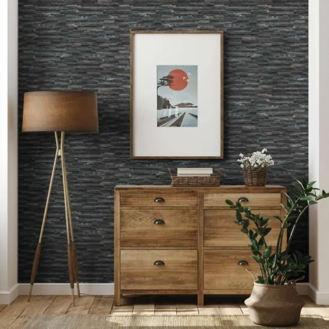 Rio Black Split Face Effect Italian Porcelain Wall Tile