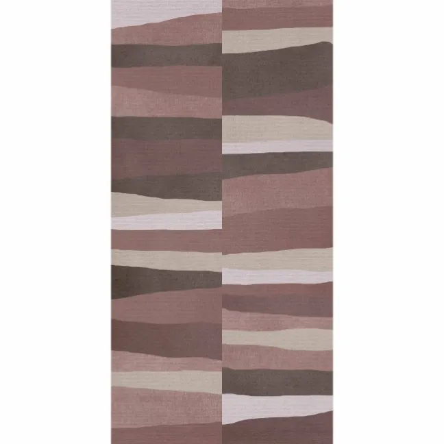 Seven Pink Abstract Decor Matt Ceramic Wall Tile