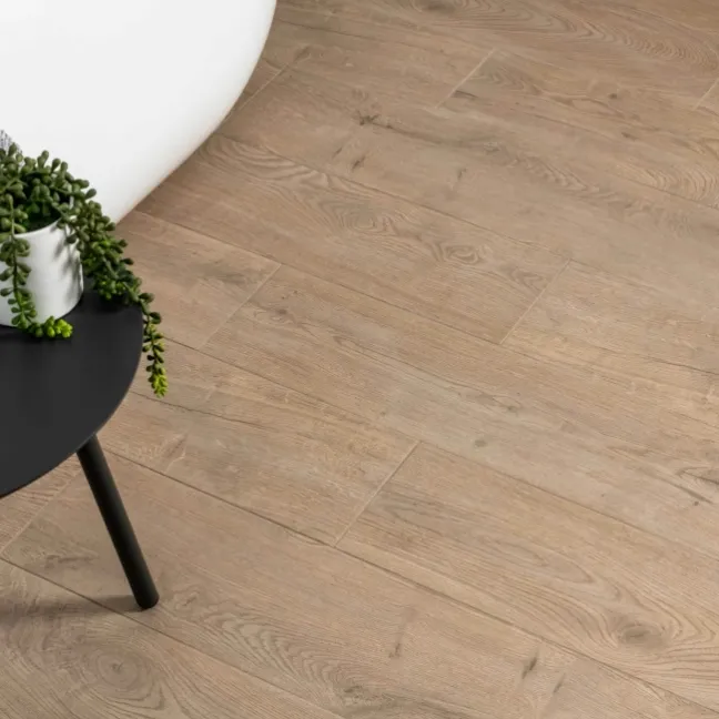 Yukon Dark Oak Wood Effect Matt Porcelain Floor Tile