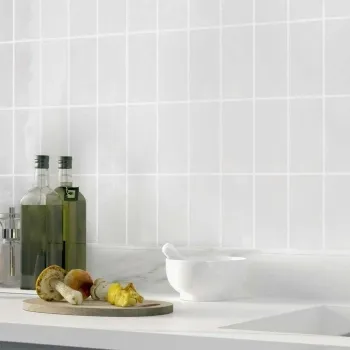 Hampshire Light Grey Gloss Wall Tiles Roomset
