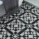 Devon Black & White Victorian Patterned Matt Ceramic Floor Tile