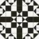 Devon Black & White Victorian Patterned Matt Ceramic Floor Tile