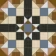 Devon Multicolour Victorian Patterned Matt Ceramic Floor Tile