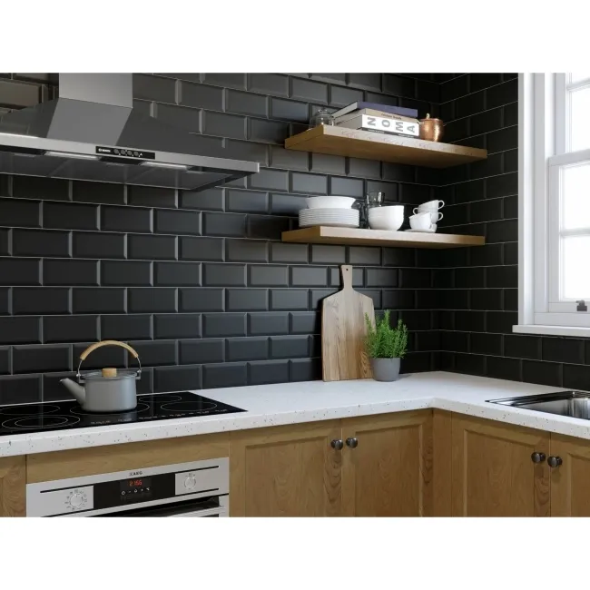 Metro Matt Black Wall Tiles 