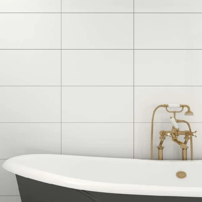 Cotton White Matt  Ceramic Wall Tile
