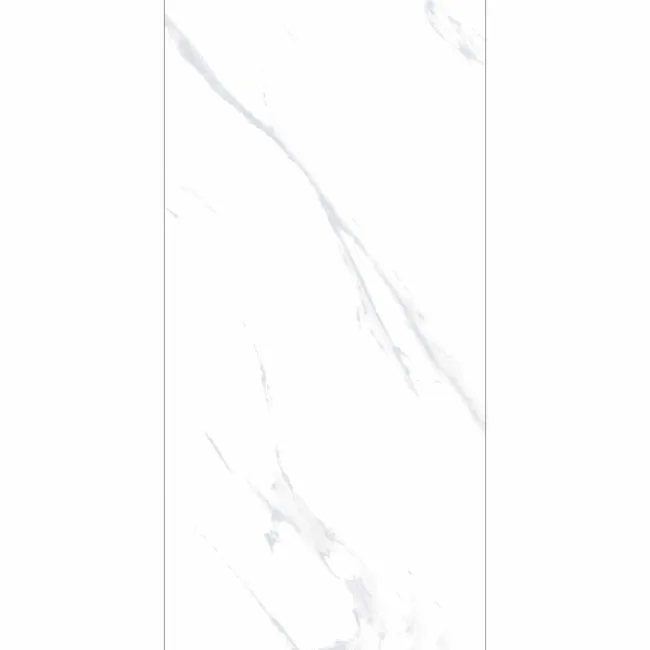 Alaskan Calacatta White Marble Effect Polished Porcelain Wall and Floor Tile