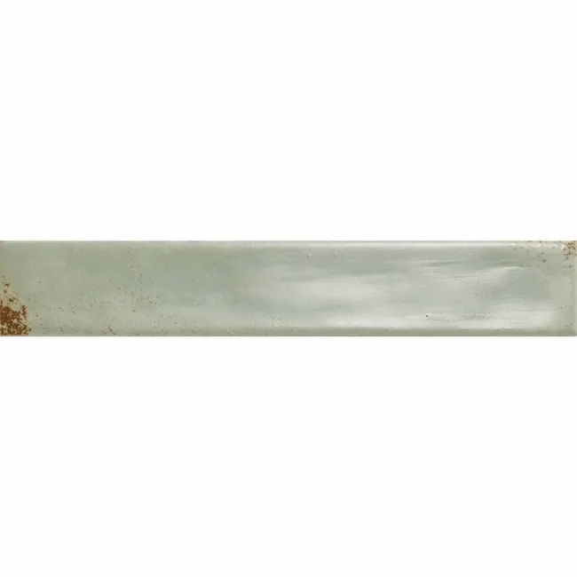 Cool Sage Green Brick Effect Matt Ceramic Wall Tile