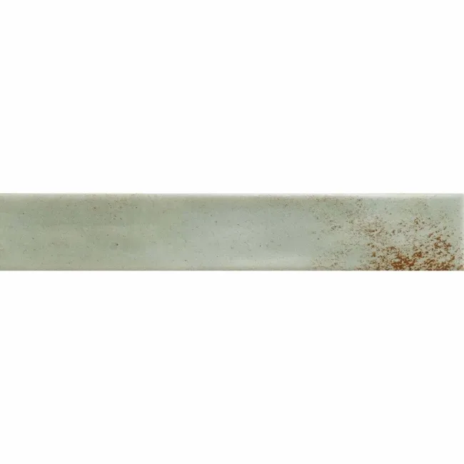 Cool Sage Green Brick Effect Matt Ceramic Wall Tile