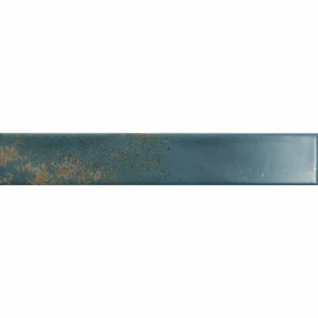 Cool Ocean Blue Brick Effect Matt Ceramic Wall Tile