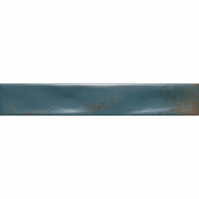 Cool Ocean Blue Brick Effect Matt Ceramic Wall Tile