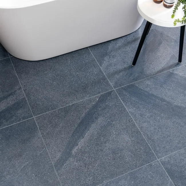 Galaxy Denim Blue Stone Effect Semi Polished Porcelain Tile 