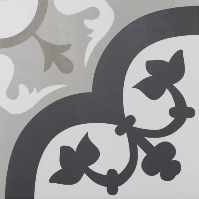 Hanoi Flower Grey Floor Tiles