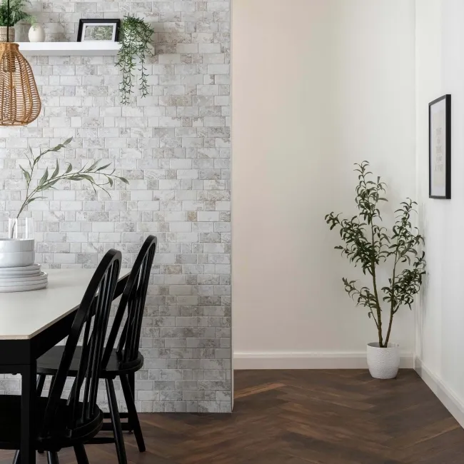 Roma White Travertine Effect Italian Porcelain Wall Tile