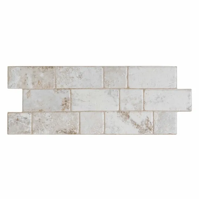 Roma White Travertine Effect Italian Porcelain Wall Tile