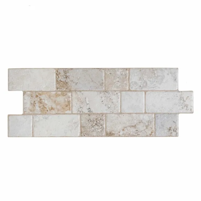 Roma White Travertine Effect Italian Porcelain Wall Tile