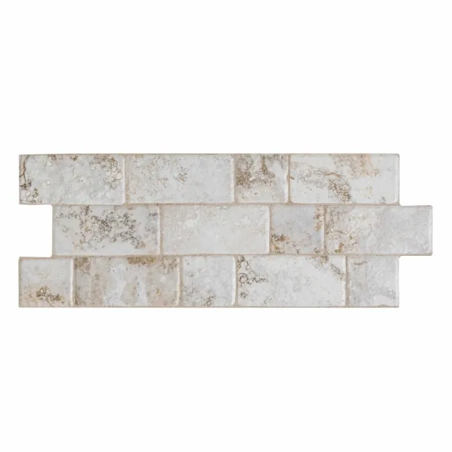 Roma White Travertine Effect Italian Porcelain Wall Tile