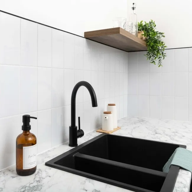 Subway Flat White Gloss Ceramic Wall Tiles