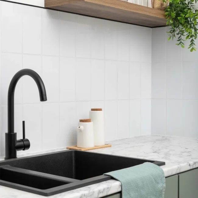 Subway Flat White Gloss Ceramic Wall Tiles