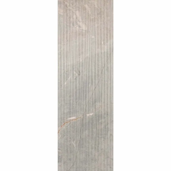Tuscan Greige Embossed Decor Stone Effect Matt Ceramic Wall Tile