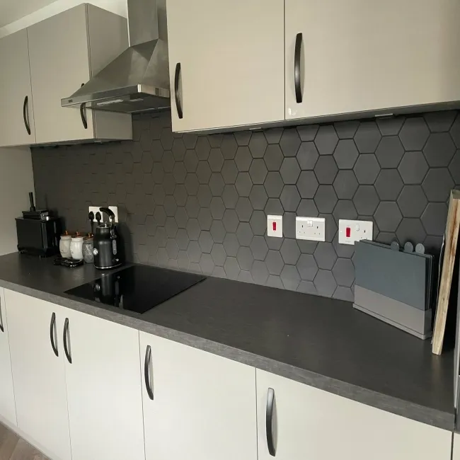 Kromatika Hexagon Black Porcelain Wall & Floor Tile