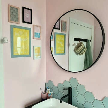 Kromatika Hexagon Bleu Clair Porcelain Wall & Floor Tile
