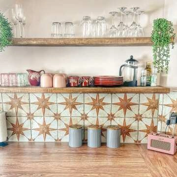 Metropolis Star Sienna Wall and Floor Tiles