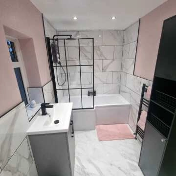 Place White Marble Effect Wall Tile