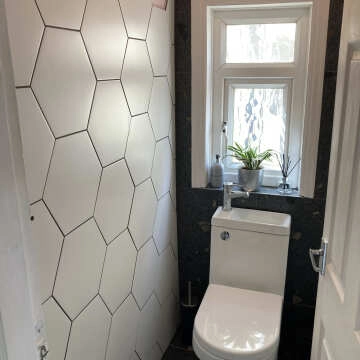 Trend Black Terrazzo Multicolour Wall and Floor Tile