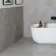 Allegro Grey Stone Effect Matt Porcelain Wall and Floor Tile