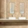 Immense Peach Stone Effect Polished Porcelain Wall and Floor Tile