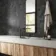 Lithos Dark Grey Hexagon Matt Marble Effect Porcelain Wall and Floor Tile
