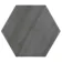 Lithos Dark Grey Hexagon Matt Marble Effect Porcelain Wall and Floor Tile