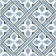 Mr Jones Azure Blue Pattern Matt Porcelain Wall and Floor Tile