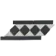 Victoria White & Black Border