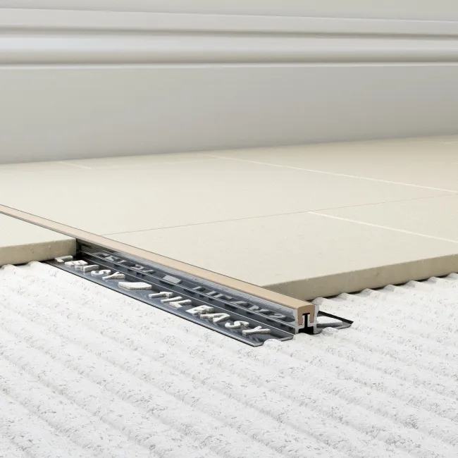 12mm Beige - Aluminium Expansion Joint - 2.4m