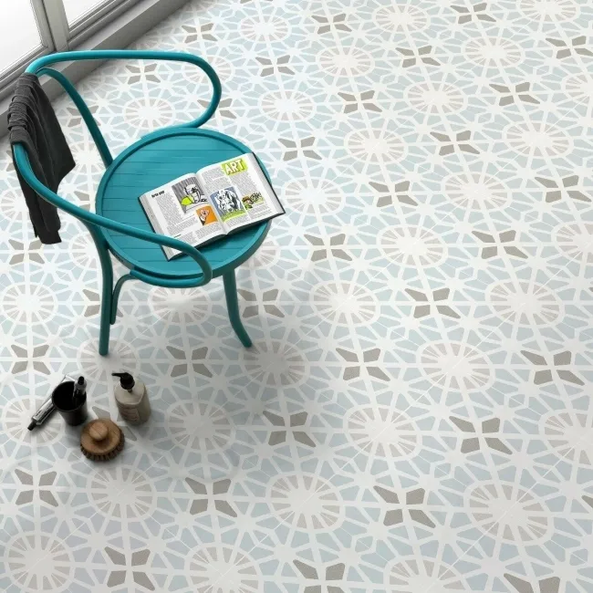 Adele Light Blue Floor Tile