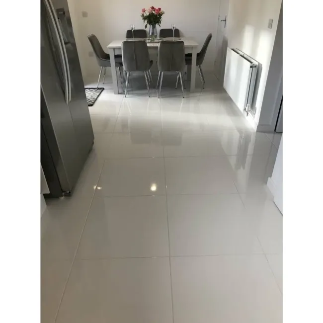 Alaska White Gloss Floor Tiles 