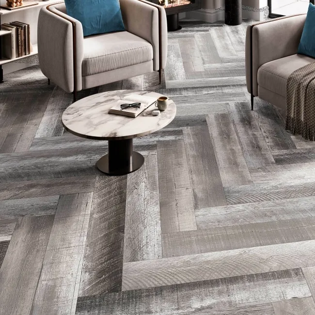 Art Wood Grey Matt Wood Effect Porcelain Floor Tile