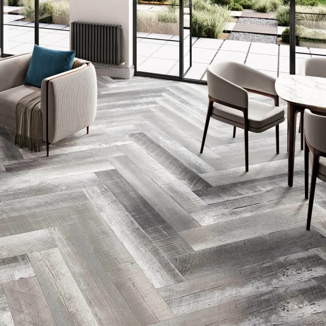 Art Wood Grey Matt Wood Effect Porcelain Floor Tile