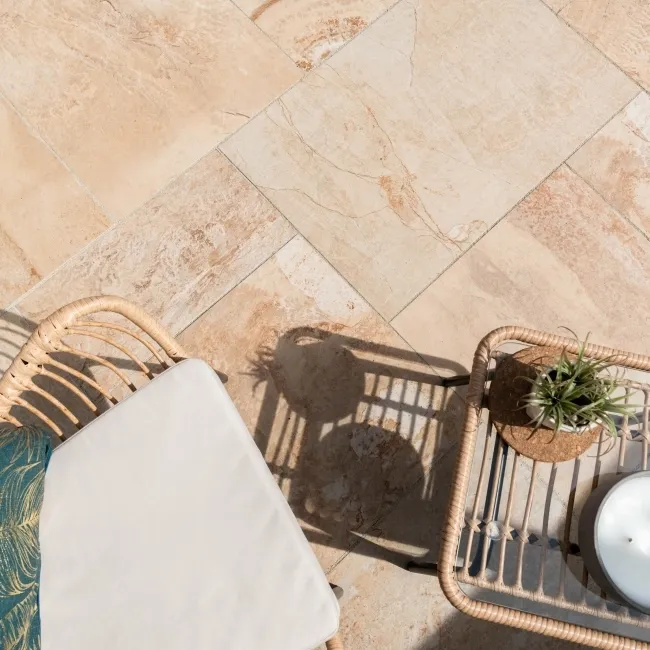 Basalto Beige Modular Outdoor Slab Tile