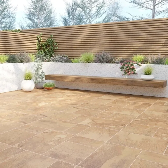 Basalto Beige Modular Outdoor Slab Tile
