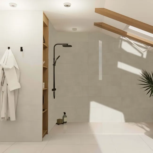 Bercy Sand Concrete Effect Matt Ceramic Wall Tile