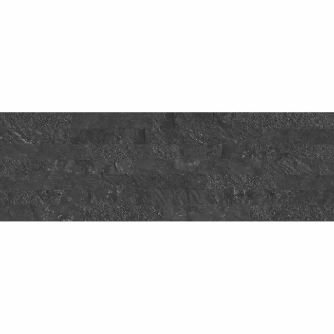 Brickstone Black Matt Split Face Effect Porcelain Wall Tile