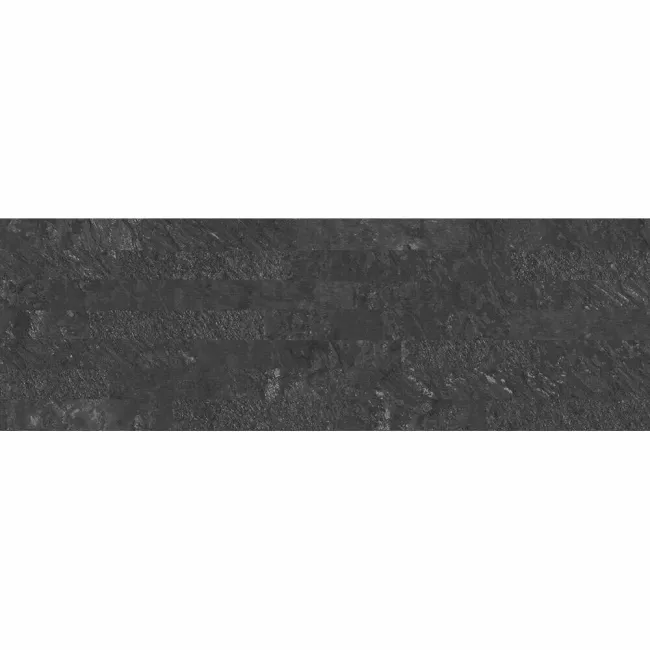 Brickstone Black Matt Split Face Effect Porcelain Wall Tile