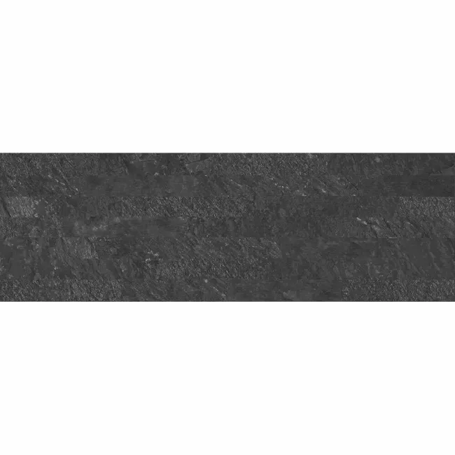 Brickstone Black Matt Split Face Effect Porcelain Wall Tile