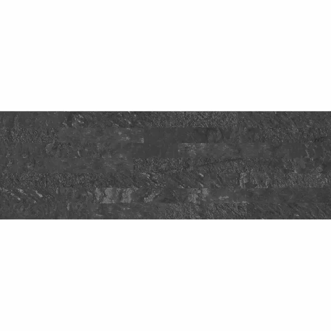 Brickstone Black Matt Split Face Effect Porcelain Wall Tile