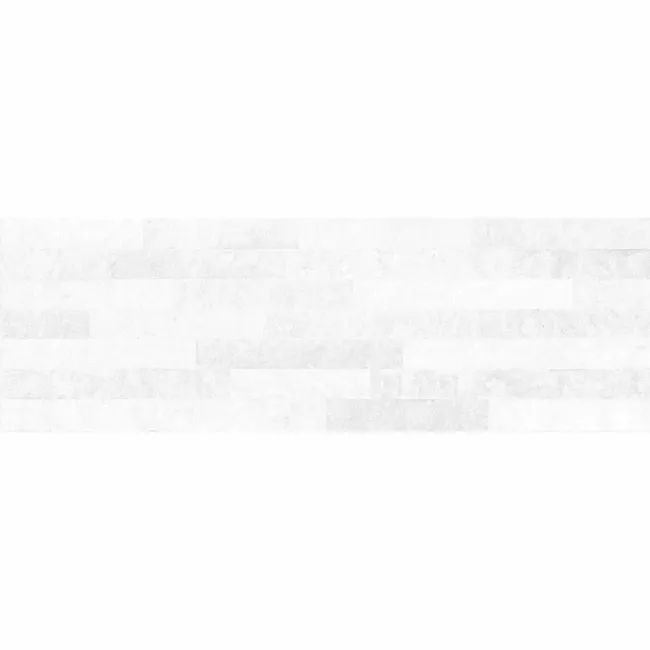 Brickstone White Matt Split Face Effect Porcelain Wall Tile