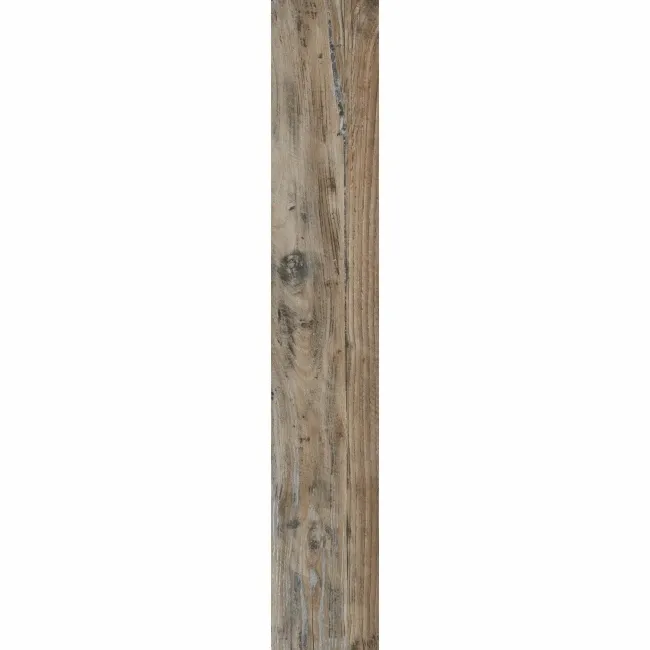 Firewood Brown Mixed Wood Effect Matt Porcelain Floor Tile