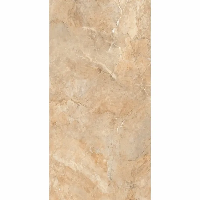 Immense Peach Stone Effect Polished Porcelain Wall and Floor Tile